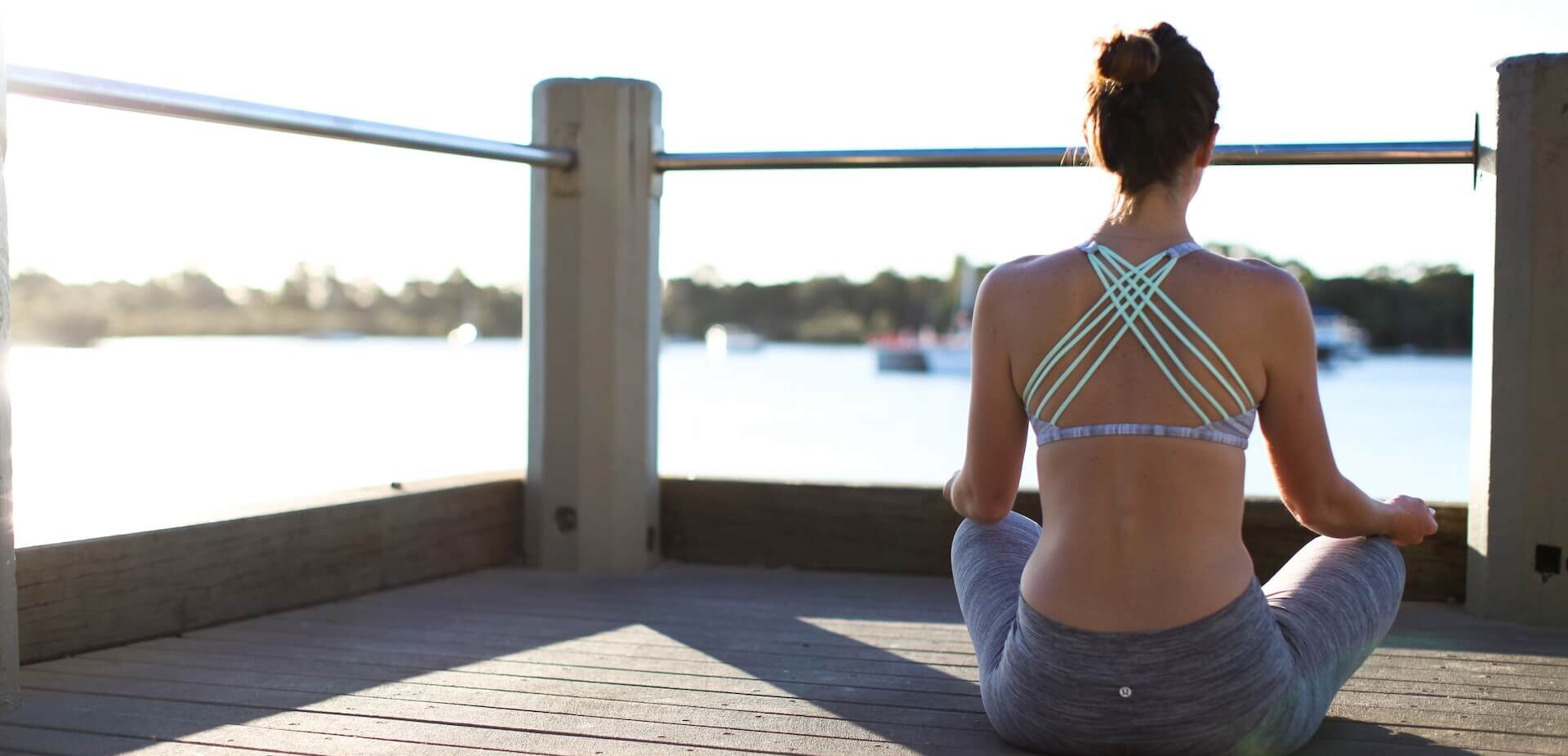 Serenity at the Jetty: Yoga Pose