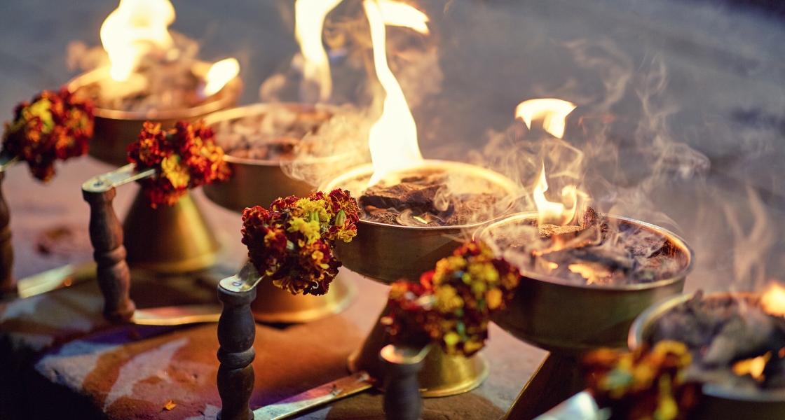 Aarti ceremony