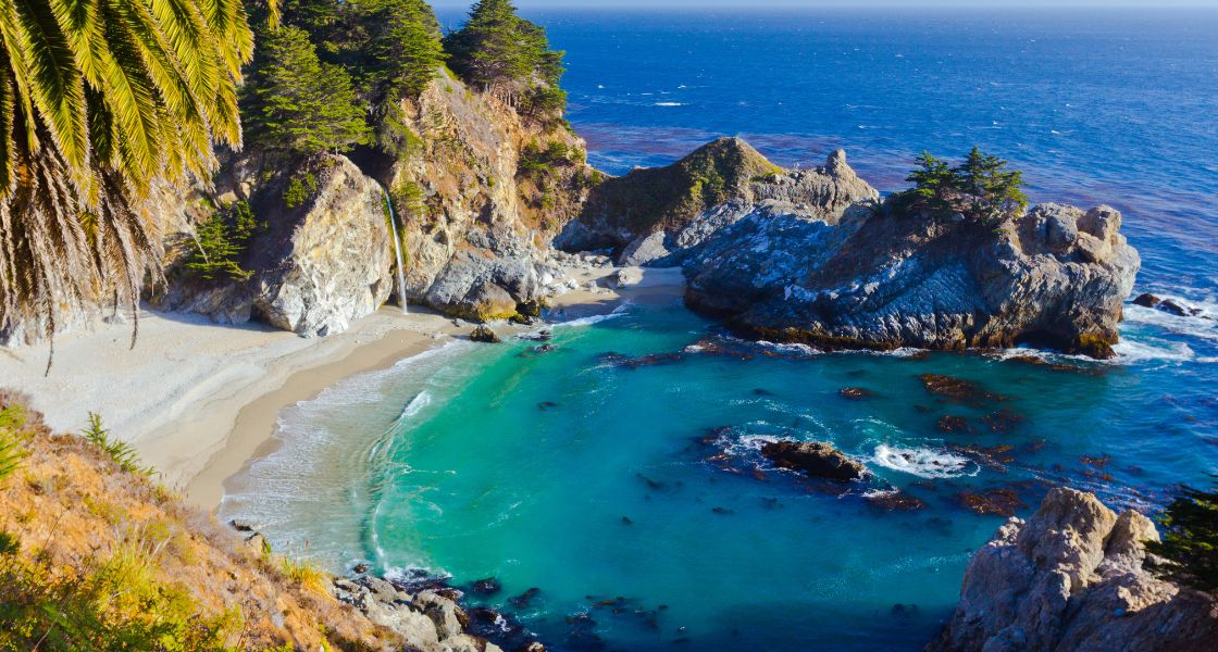 The Big Sur coast in California