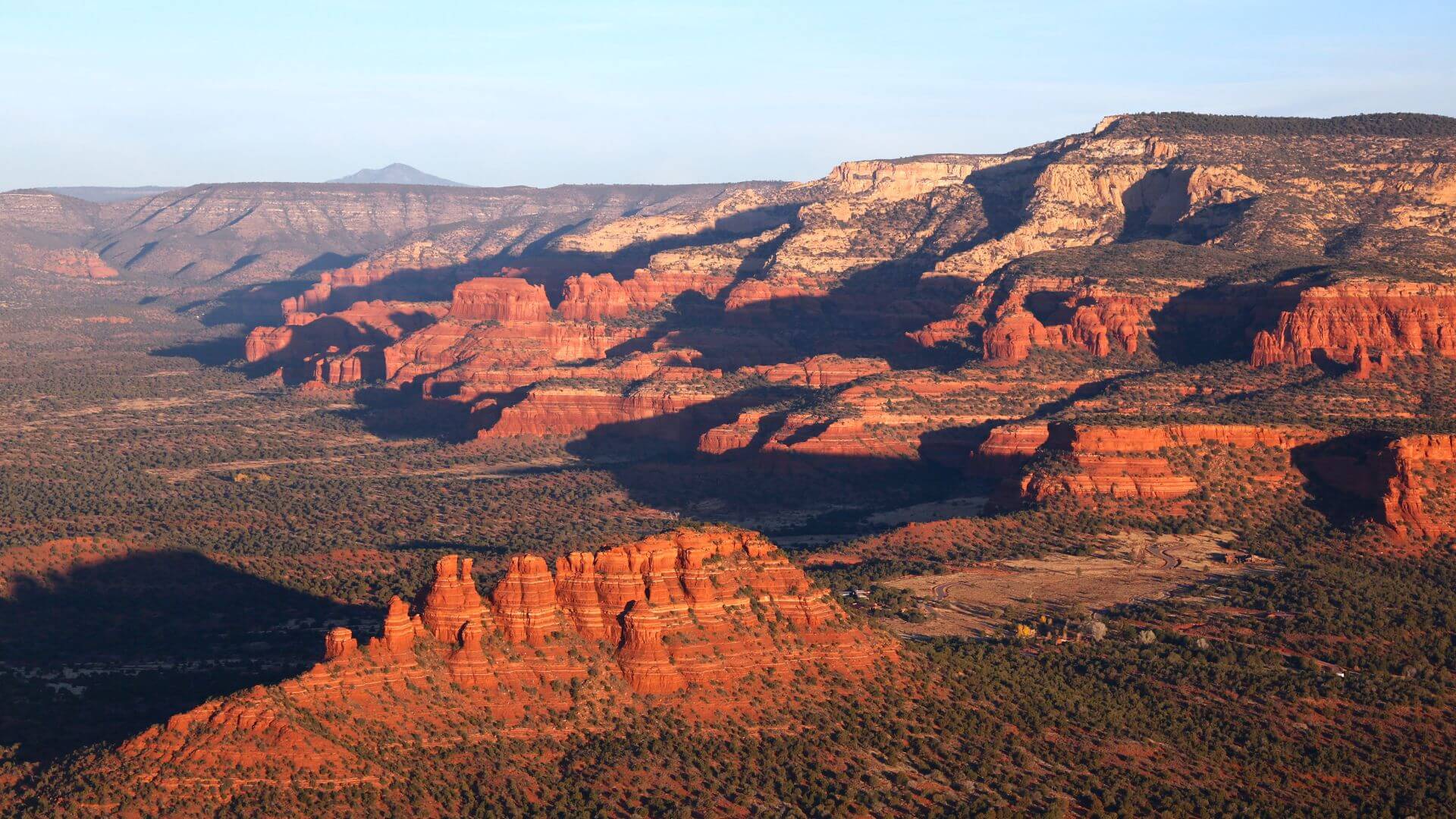 From hot air balloon ride in Sedona Arizona