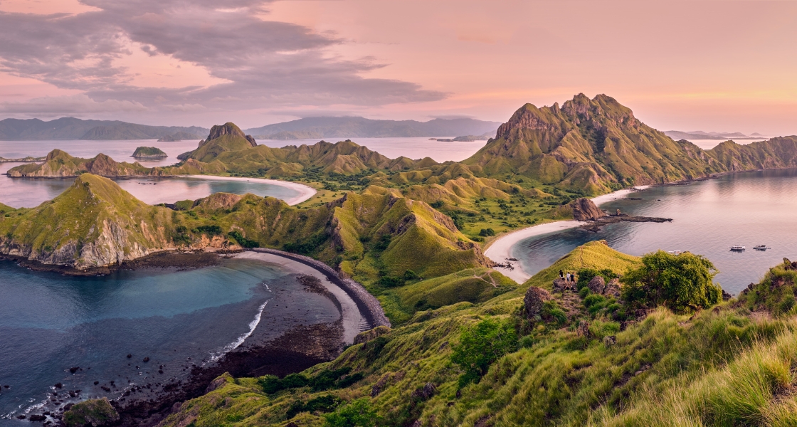 Sunrise view Padar Island, Komodo