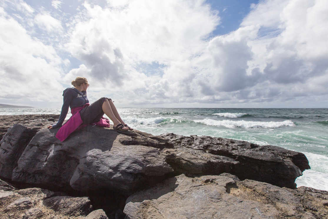 The Atlantic Ocean horizon — Burren Yoga Retreats